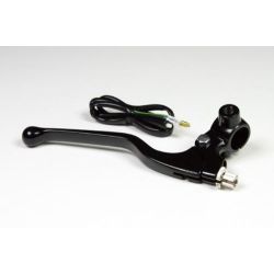 Levier universel de frein droit noir à cable  avec support Takegawa  06-08-3002 • Motorkit