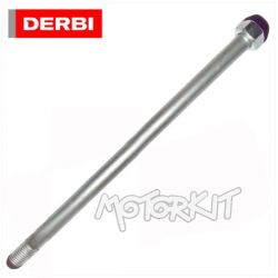 Axe - broche de roue arrière Derbi Senda - R à partir de 2000 : diam. 12 mm, long. 235mm • Motorkit
