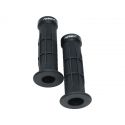 Recouvrements de poignées antidérapant avec ring alu noir et impression Motorkit | Motorkit