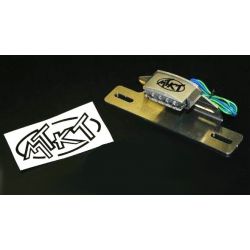 Support + éclaire plaque aluminium MTKT Universel • Motorkit