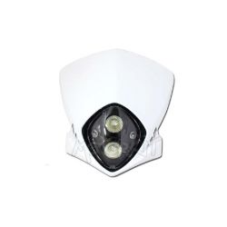 Tête de fourche enduro + phare DUKE noir ou blanc • Motorkit