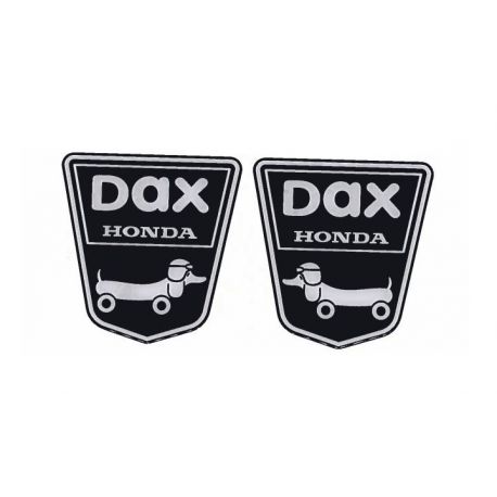 Autocollants Funny-dog Dax noir / blanc domé - la paire