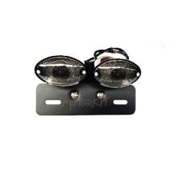 Double feu arrière Cat eye led smoke • Motorkit