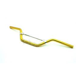 Handlebar cross - TT type,  aluminium gold with brace :  73 cm x 15 cm • Motorkit