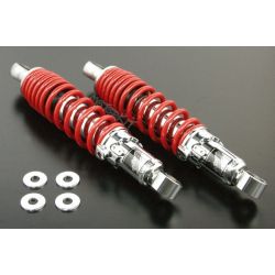 Amortisseurs Takegawa Honda Monkey Singa Skymini Chimp rouge / chromé 265mm  06-04-0011 • Motorkit
