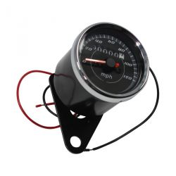 Compteur de vitesse Honda mini 4 temps  120 mph noir  • Motorkit