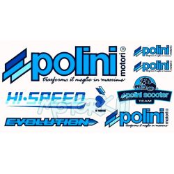 Stickers Polini Team 30 x 17cm 225.020 CG.196707 • Motorkit