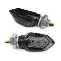 Paire de clignotants à leds Clinton homologués | Motorkit