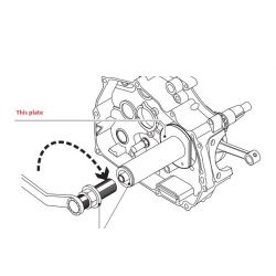 Plaque pour outil de montage vilebrequin Honda MSX • Motorkit