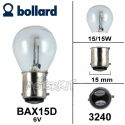 Lamp BAX15D 6 Volt 15/15 Watt | Motorkit