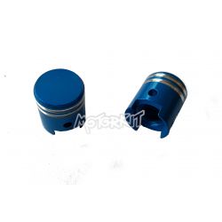 Capuchon / bouchon de valve de chambre à air  "pistons" anodisés différentes coloris