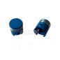 Capuchon / bouchon de valve de chambre à air  "pistons" anodisés différentes coloris