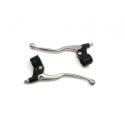 Leviers frein / embrayage Lusito long aluminium universel à câble - la paire | Motorkit