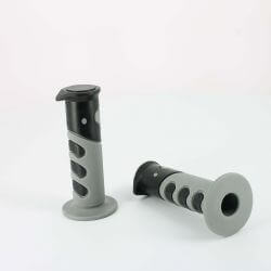 Handgrips set black and grey • Motorkit