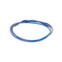 Cable électrique bleu ligné rouge 0.75mm x 1 m | Motorkit