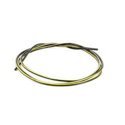 Cable électrique noir ligné jaune 0.75mm x 1M • Motorkit