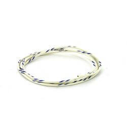 Elektrische kabel - blauw / wit 0,75 mm x 1 m. • Motorkit