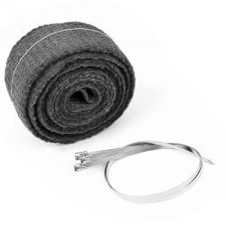 Titanium exhaust thermal proctection strip • Motorkit