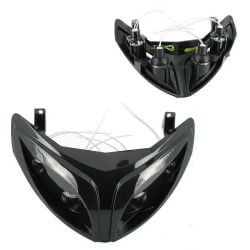 Phare optique Speedfight 2 style R8 noir 4 halogènes et leds • Motorkit