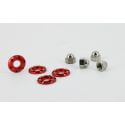 Ecrous et rondelles d'amortisseurs Kitaco pour Honda Monkey 125cc - différents coloris | Motorkit