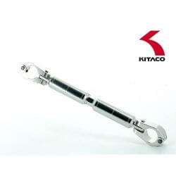 Renfort - Barre de guidon Kitaco aluminium silver - réglable 175-225mm • Motorkit