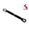Renfort - Barre de guidon Kitaco aluminium noir - réglable 175-225mm | Motorkit