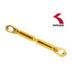 Renfort - Barre de guidon Kitaco aluminium doré - réglable 175-225mm • Motorkit