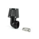 Filtre à air - cornet coudé 90° type K&N Ø35mm Carbone | Motorkit