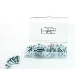 Kit visserie M6 différentes longueurs à tête hexagonale et empreinte cruciforme • Motorkit