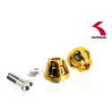 Embouts - balancier de guidon Kitaco doré pour Honda Monkey 125 (JB02) | Motorkit