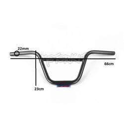 Guidon type BMX noir • Motorkit