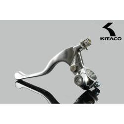 Kitaco hevel links kort verchroomd voor spiegel • Motorkit