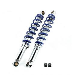 Achterveren LC Blauw/chroom 330mm • Motorkit