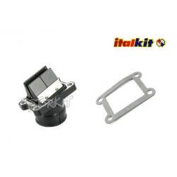 Boite à clapets racing Italkit Doble Prisma avec pipe d'admission PWK AM6 / Derbi • Motorkit