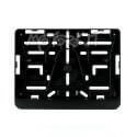 Porte / support plaque  immatriculation belge plastique avec ou sans logo | Motorkit