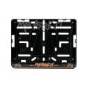 Porte- support plaque immatriculation belge en plastique avec logo de luxe | Motorkit