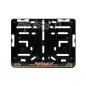 Porte- support plaque immatriculation belge en plastique avec logo de luxe