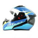 Casque intégral MT Stinger divided bleu  | Motorkit