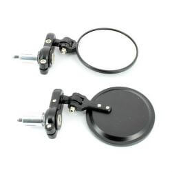 Round end of bar mirrors set - positionable - 3 different colors • Motorkit