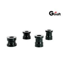 Entretoises d'axe de roues G-Craft pour Honda Monkey 125cc - anodisés noirs • Motorkit