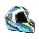 MT Stinger divided blauwe integraal helm | Motorkit