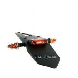 Mini rear fender type SM - Enduro with LED red tail light and winkers • Motorkit