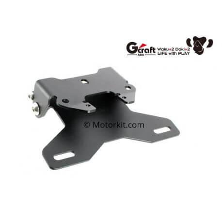 Support de plaque immatriculation court G-Craft pour Honda Monkey 125cc - JB02