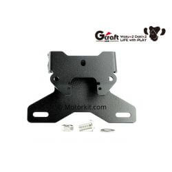 Support de plaque immatriculation court G-Craft pour Honda Monkey 125cc - JB02 • Motorkit