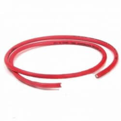 Cable fil de bougie - haute tension 100cm - rouge orangé • Motorkit