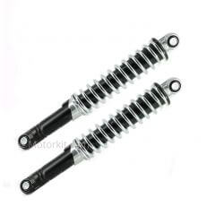 Amortisseurs cyclo Imca noir - Chrome 300 mm - la paire • Motorkit