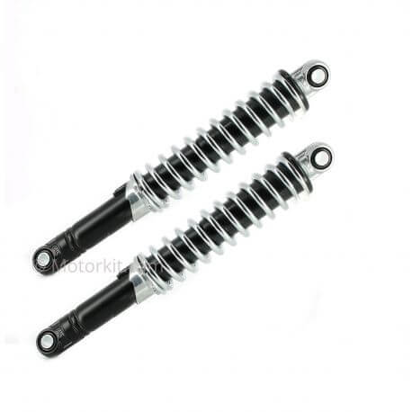 Amortisseurs cyclo Imca noir - Chrome 300 mm - la paire