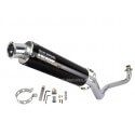 Pot d'échappement NHRC down carbone pour Honda Monkey 125 JB02 | Motorkit
