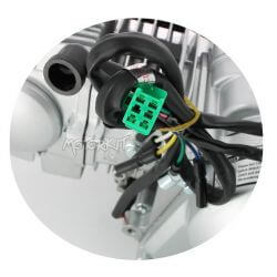 Moteur YX 125cc silver démarreur électrique silver