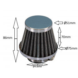 air filter K&N type • Motorkit